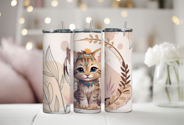 Boho Katze Tumbler