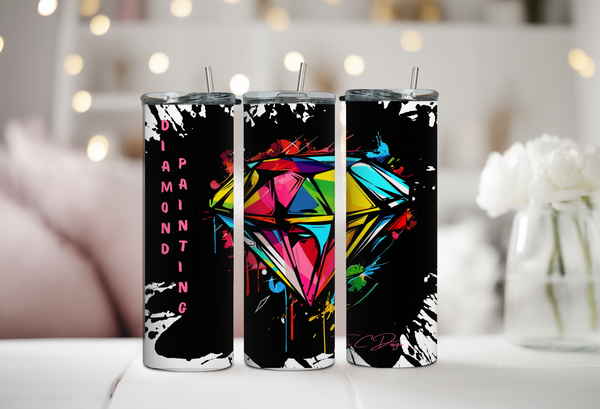 Diamond Painting Black Tumbler