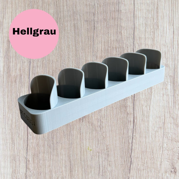 Mijuwi 6er Kompletthalter Hellgrau