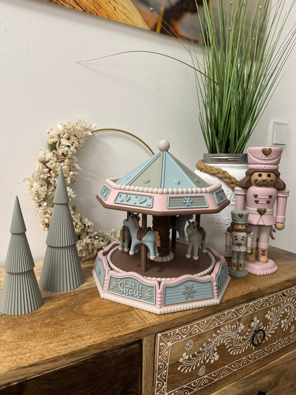 Karussell Rosa/Salbei/Grün Deko