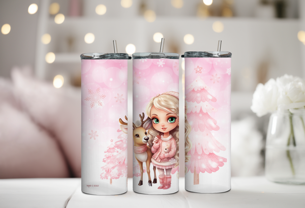 Rosa Winter Girl Tumbler