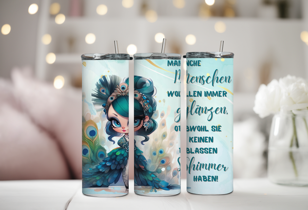 Pfau "glänzen" Tumbler